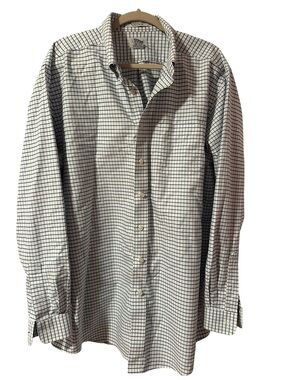 L.L. Bean long sleeve traditional fit wrinkle resistant button shirt men’s 18-37